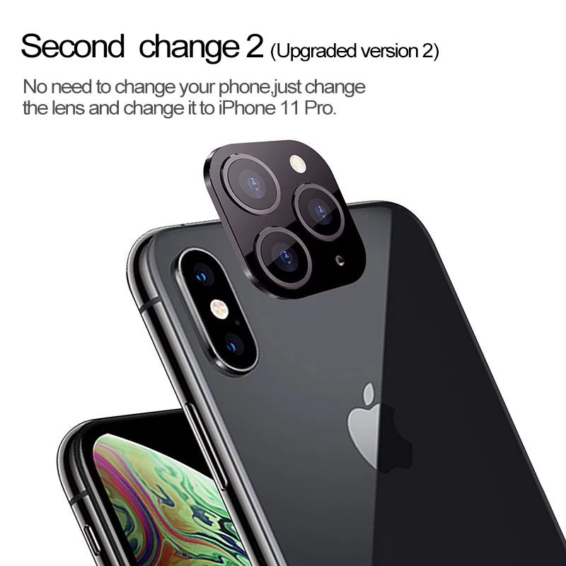 Для iPhone XR X 10 XS Max сменная наклейка на рассеиватель модифицированный 11 взрывозащищенный модифицированный чехол для объектива iPhone 11 PRO MAX аксессуары для камеры