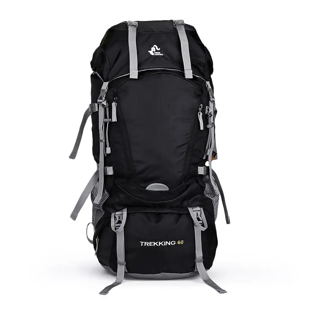 

Outdoor Mountaineering Backpack 60L Large Capacity Multi-Pockets Waterproof Nylon Tactical Bags Multifunctional Climbing Packs