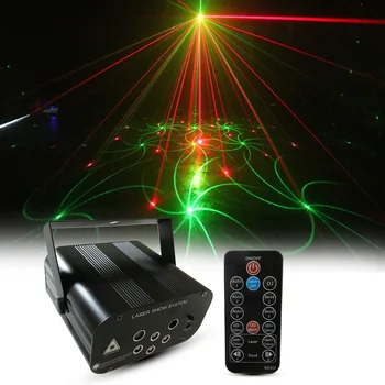 

64 Patterns Projector DJ Laser Light red green Blue LED Effect Disco light ball with controller moving head Party Lamp