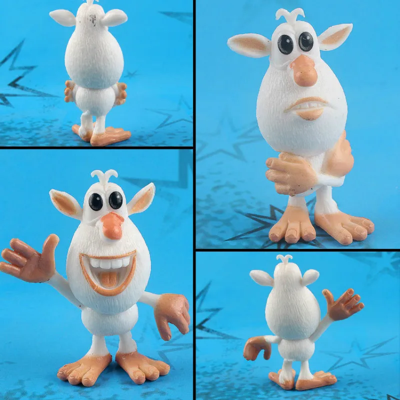 

Hot Sales Russia Cartoon White Pig Buba Garage Kit Model Doll Decoration Toys Gift For Children