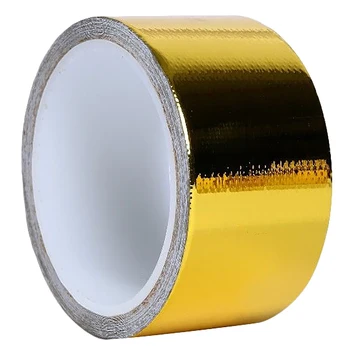 

Golden 5Cm X 4.5M Glass Fiber Heat Insulation Protection Reflective Tape