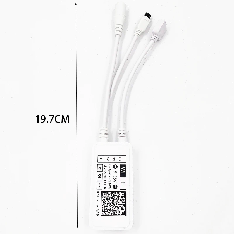 4Pin LED Strip Light Flexible RGB Tape LED Light Controller For Apple HomeKit APP 24Key Controller Adapter DC5-25V Voice Control