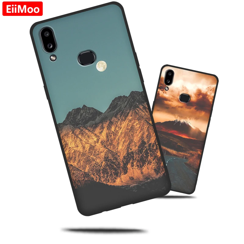 Силиконовый чехол EiiMoo для Samsung Galaxy A10S SM A107F A107M мягкий из ТПУ с принтом