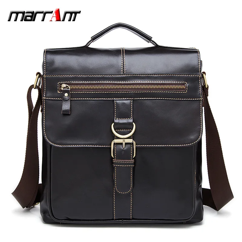 

Genuine Single Shoulder Baotou Layer Cowhide Flip Cover Oblique Satchel Vertical Men Leather Bag Chaofan