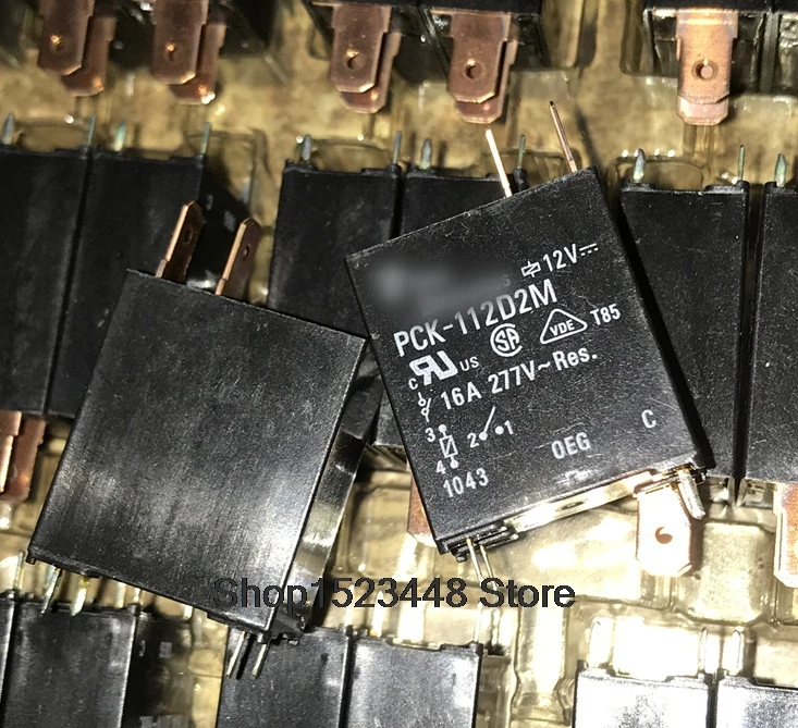 2 개/몫 100% 오리지널 릴레이 PCK 112D2M PCK 112D2M 12V 112D2M PCK 112D2M 12V 16A ...