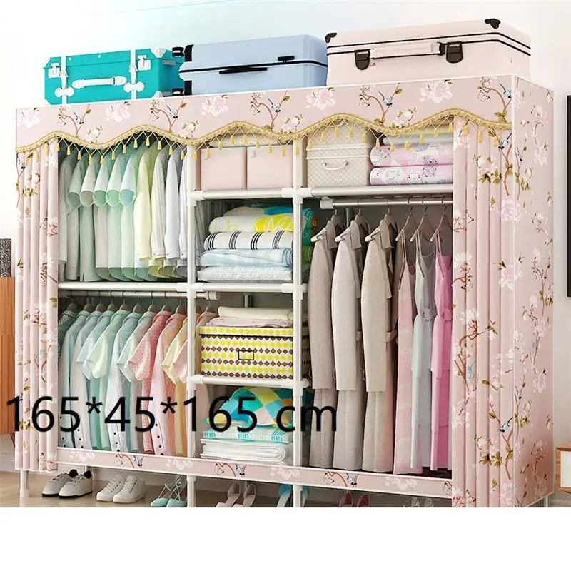 Version M Penderie Chambre Rangement Armario Tela Moveis Para Casa Ropero, мебель для дома, спальни, шкаф, Mueble De Dormitorio, шкаф - Цвет: Version M