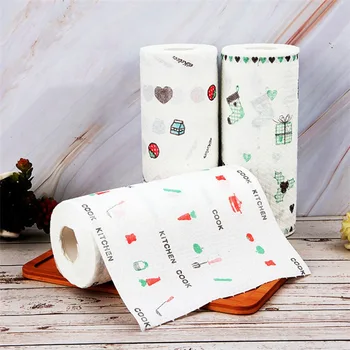 

1 Roll Disposable Washing Dish Towel Oil Wiping Rags Magic Oil absorbing paper towel Kitchen Cleaning Cloth Tools