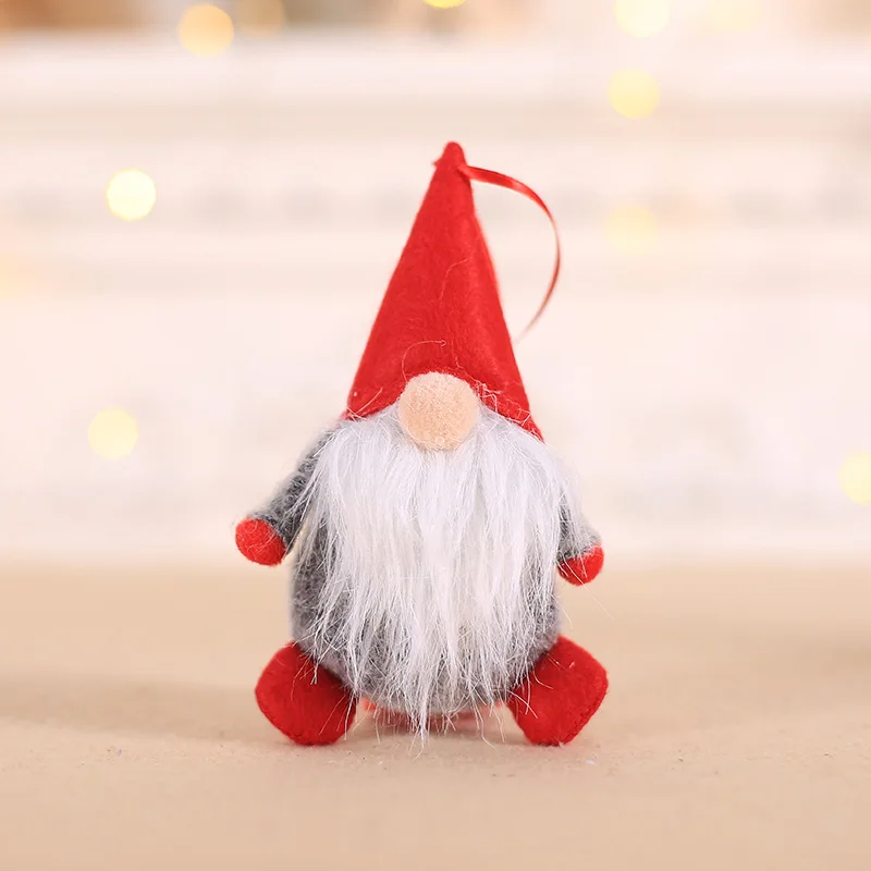 Рождественские украшения куклы Санта Рождественская елка DIY Natal Noel Deco рождественские украшения для дома год подарок для детей Navidad - Цвет: A Short hat