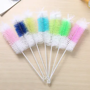 

Baby Bottle Brushes 360 Degree Cleaner Baby Nipple Bottle Nylon Sponge Brush Milk Bottle Cleaning Brushes Send color Randomly