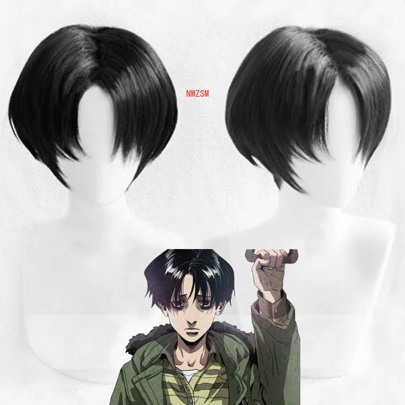 2020 New Fashion Killing Stalking Yoon Bum Yoonbum Short Black Heat Resistant Cosplay Costume Wig + Cap | Тематическая одежда и