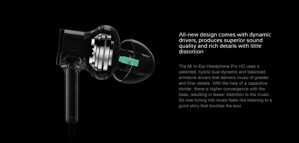 Xiaomi наушники Hybrid Pro HD с микрофоном Удаленная гарнитура для Xiaomi huawei sony samsung MP4 MP3 PC телефон HD Hifi Wi