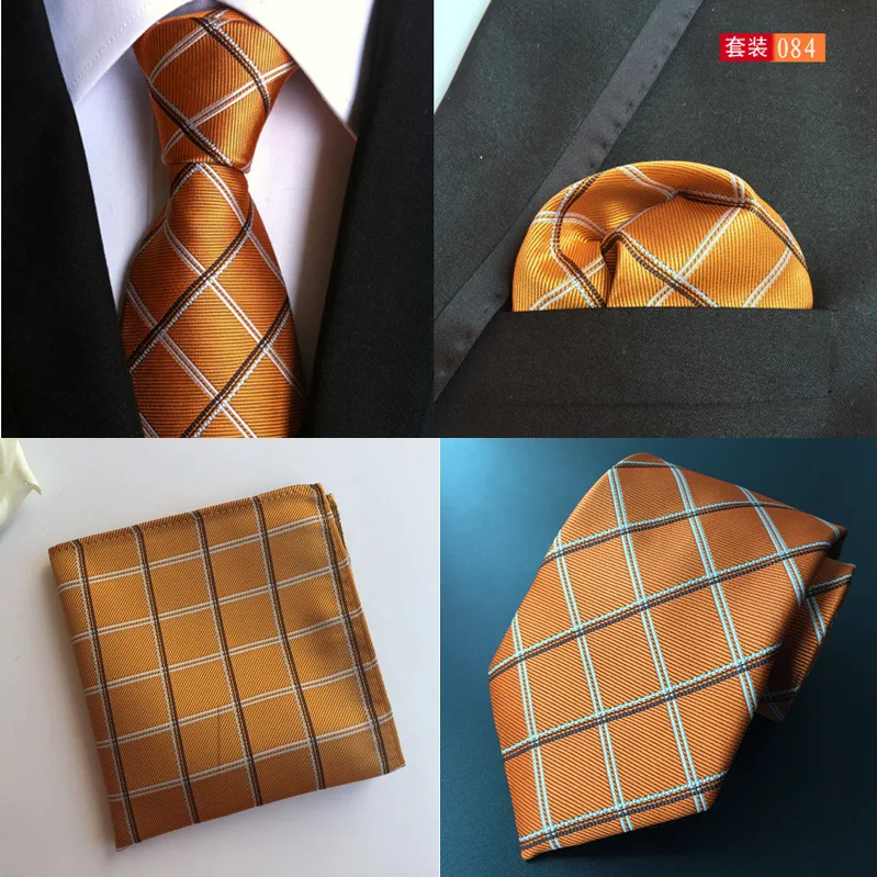  mens fashion ties for men tie pocket square polyester silk tie handkerchief pink necktie gifts for 