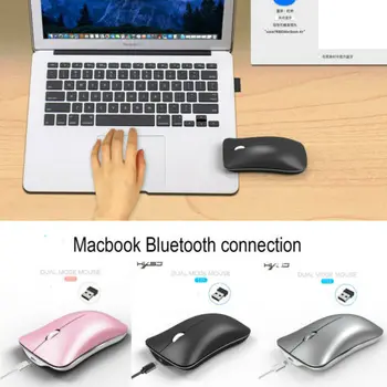 

Wireless Mouse Bluetooth /RF 2.4Ghz USB Rechargeable 2.4GHz Wireless Optical Sensor Mouse Mice Silent Mouse 30A28
