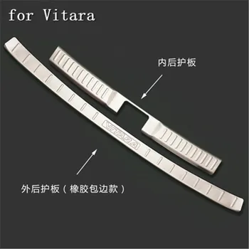 

high quality Stainless Steel Rear Bumper Protector Sill Trunk Tread Plate Trim for Suzuki Vitara 2016-2018 Car styling fast