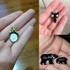 Animal Brooches Cat Enamel Pin Dinosaur Bear Pins Penguin Lapel Pin Badge Jeans Shirt For Women Kids Jewelry Cartoon Brooch Gift ► Photo 2/6