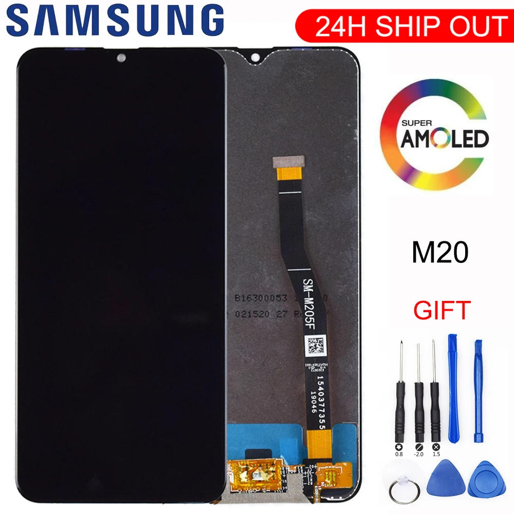 Оригинальный ЖК дисплей для Samsung Galaxy M20 2019 дюймов цифровой преобразователь
