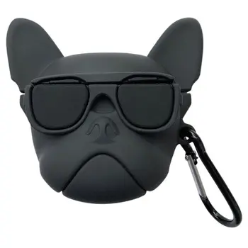 

3D Cute Cartoon Bulldog Airpods Pro Cover Soft Silicone Headphone Protective Cases