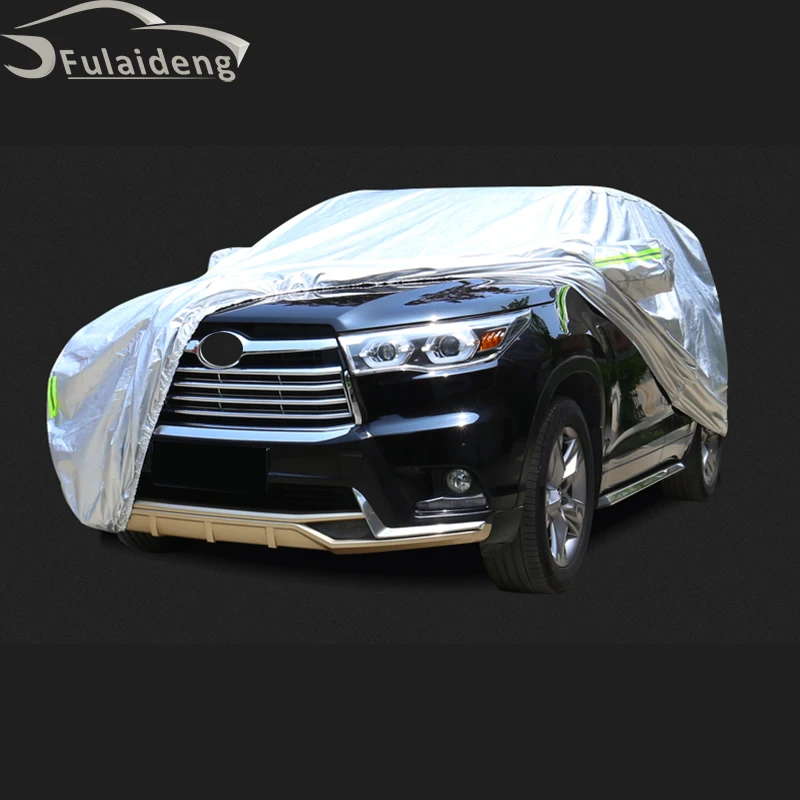 Для Toyota Highlander- полное покрытие автомобиля пылезащитный анти УФ Чехлы для автомобиля одежда автомобиля Защита от царапин защитная пленка