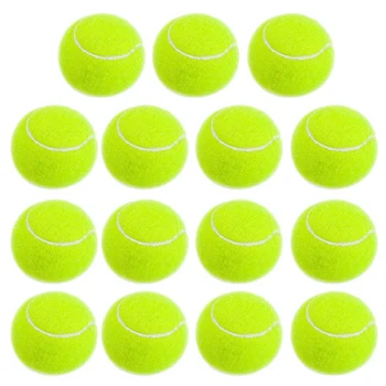 

Practice Tennis Balls, Pressureless Training Exercise Tennis Balls, Soft Rubber Tennis Balls Children Beginners Pet, Pack Of 15