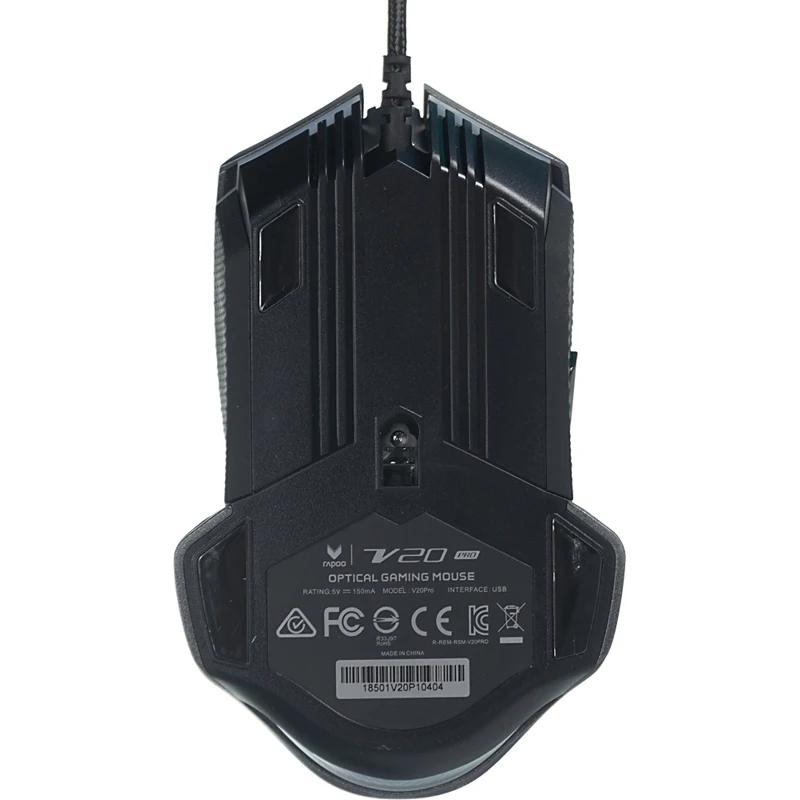 Мышь Rapoo V20 Pro черный оптическая(2000dpi) USB2.0 игровая(5but