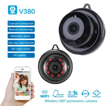 

V380 Mini Wifi 1080P Camera Wireless CCTV Infrared Night Vision Motion Detection 2-Way video Motion Tracker Home Security