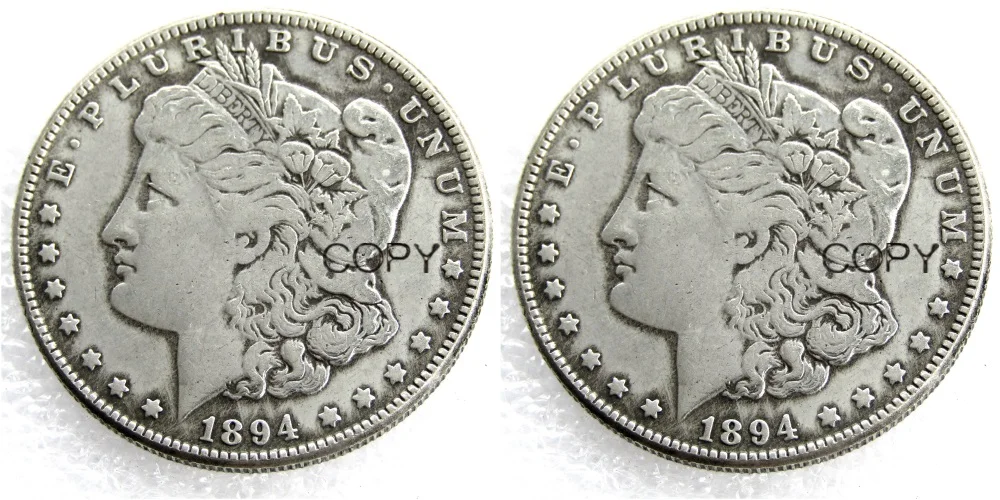 Монеты США 1894/1894 два лица UNC/старый цвет копия мраморского доллара монеты с