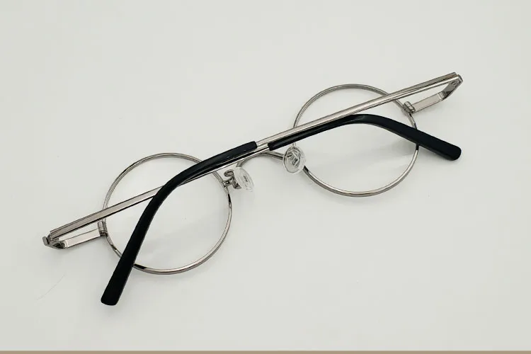 Оправа для очков мужские металлические ретро круглые Рецептурные очки с диоптриями при близорукости круглый диаметр 40 мм маленькая круглая оправа дамы