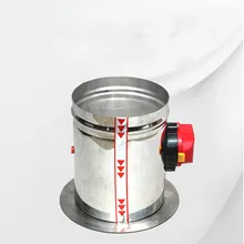 Заслонка из нержавеющей стали OD51mm-400mm переключатель Тип Электронный заслонка привод Электрический воздуховод один конец фланец