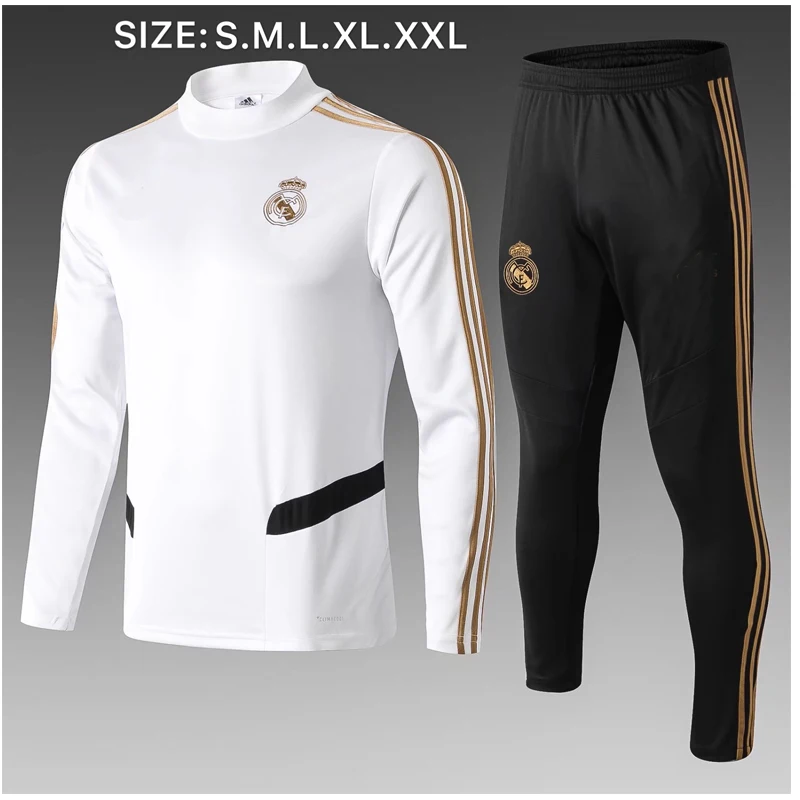Розовый AC Inter milan Mantel city juvees Chelsea Barcaed Юнайтед байернинг 19 20 длинный спортивный костюм для взрослых тренировка футбола Джерси - Цвет: Розовый