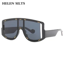 

Oversized Square Sunglasses Women New Fashion Big Frame Mirror Men Shades Sun Glasses Female Black Eyeglasses Oculos De Sol H222