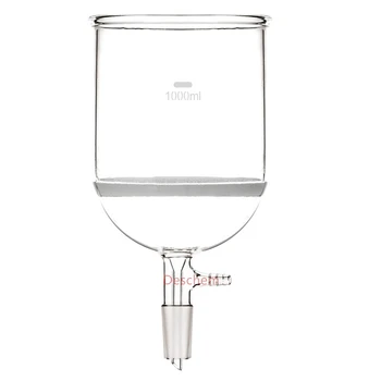 

1000ml 24/40 Glass Buchner Funnel 1 Litre Suction Core Coarse Filter w/Vacuum Hose Adapter Lab Glassware