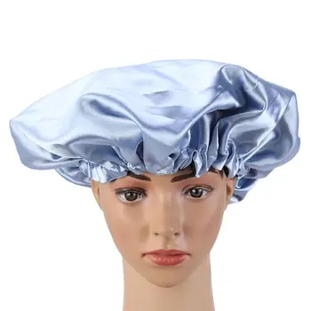

Double Layer Sleeping Cap Drawstring Nightcap Bonnet Hat Hair Loss Hair Coloring Head Cover Health Care