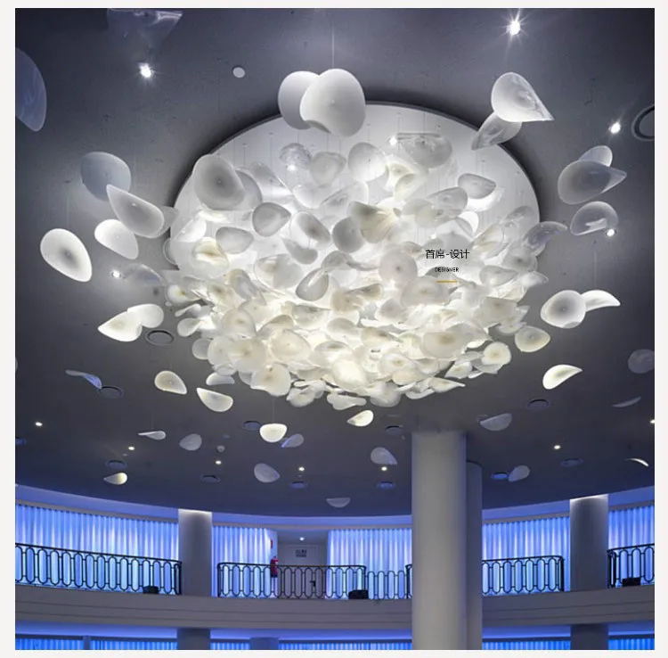 C Shop decoration creative hotel bar air hanging ornaments sales office front desk pendant engineering | Освещение