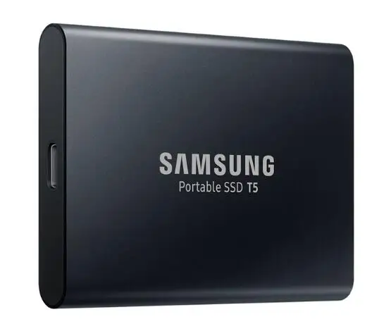 black Samsung портативный ПК T5 SSD 250GB 500GB 250G 500G Внешние твердотельные накопители SSD USB 3,1 T5 1 ТБ 2 ТБ - Цвет: black