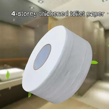 

Kitchen Toilet Paper Wood Pulp Portable 4 Layers Thickened Soft Big Roll Tissue Bathroom Skin Friendly Safety Hotel Household
