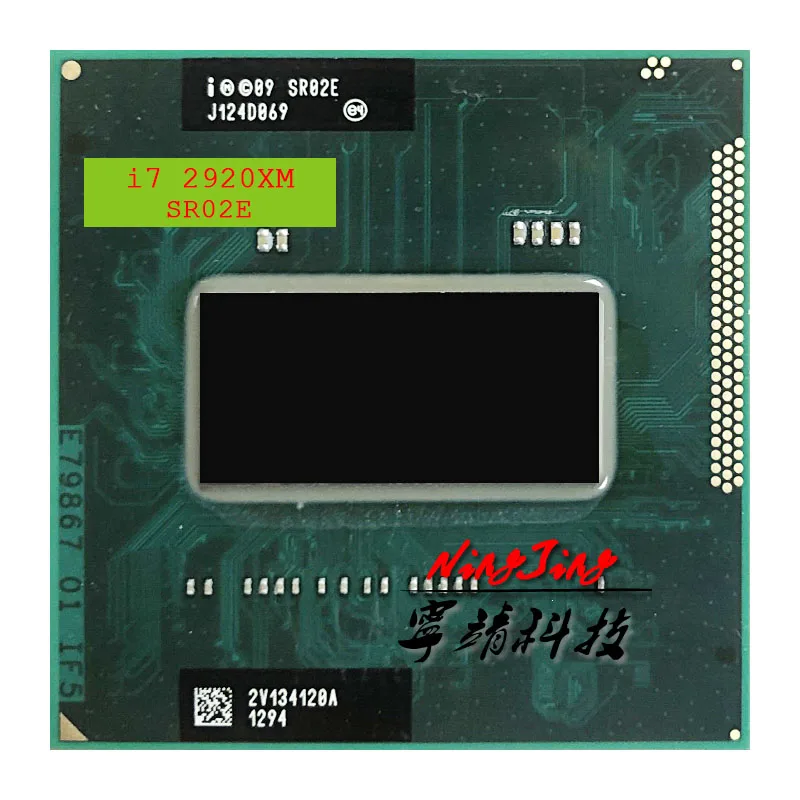 Четырехъядерный процессор Intel Core i7 2920XM SR02E 2 5 ГГц Восьмиядерный 8 м 55 Вт G2 / rPGA988B |