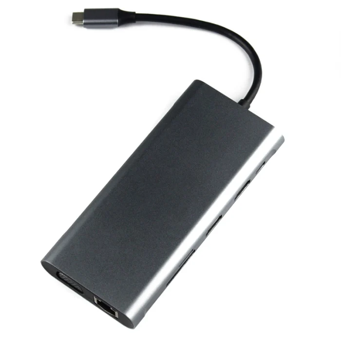 USB C концентратор ноутбук док-станция Тип C адаптер многофункциональный для Windows компьютер PUO88