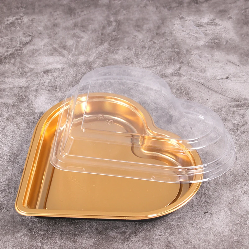 Heart-shaped Sushi Box Sashimi Platter Disposable Takeaway Box Food Delivery Container Food Grade PS Salad Bowl Fast Tray