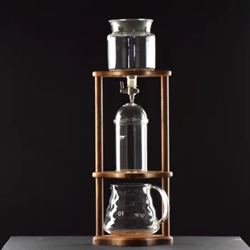 

New style Ice Dripper Coffee Pot Rosewood Ice Dripper Stand for 3-9 Cups Cold Brewer Coffee Machine
