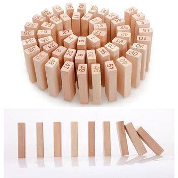 

Wooden Early Learning Logging Digital Layer Stacking Small Building Blocks Stacking High Creative Jenga Tabletop Game