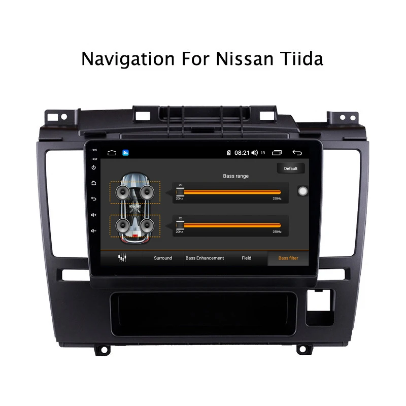 Ectwodvd 9 дюймов Andriod 8,1 автомобильный DVD gps для Nissan Tiida 2005-2010 4G ram 64G rom CarPlay DSP 4G LTE с wifi