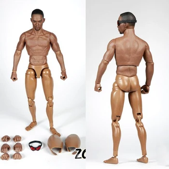

1:6 Scale Civil War Captain America Falcon 2.0 Black Body Model Without Head Glasses for 12 inches Male Head