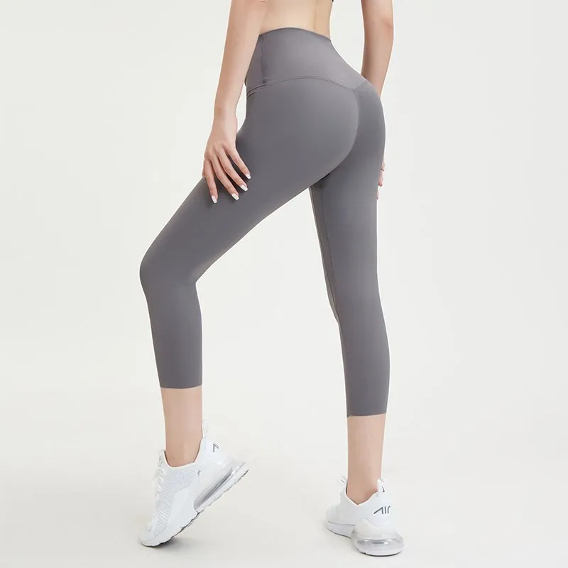 High Waist Elasticity Sports Leggings Women Seamless Yoga Pants Capris  Female Crop Gym Workout Leggings Fitness Running Tights - Yoga Pants -  AliExpress