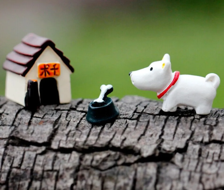 Собака скалолазание вывеска животное миниатюрная Фея Сад домашнее украшение для дома мини ремесло Ландшафтный Декор микро DIY Аксессуары 32