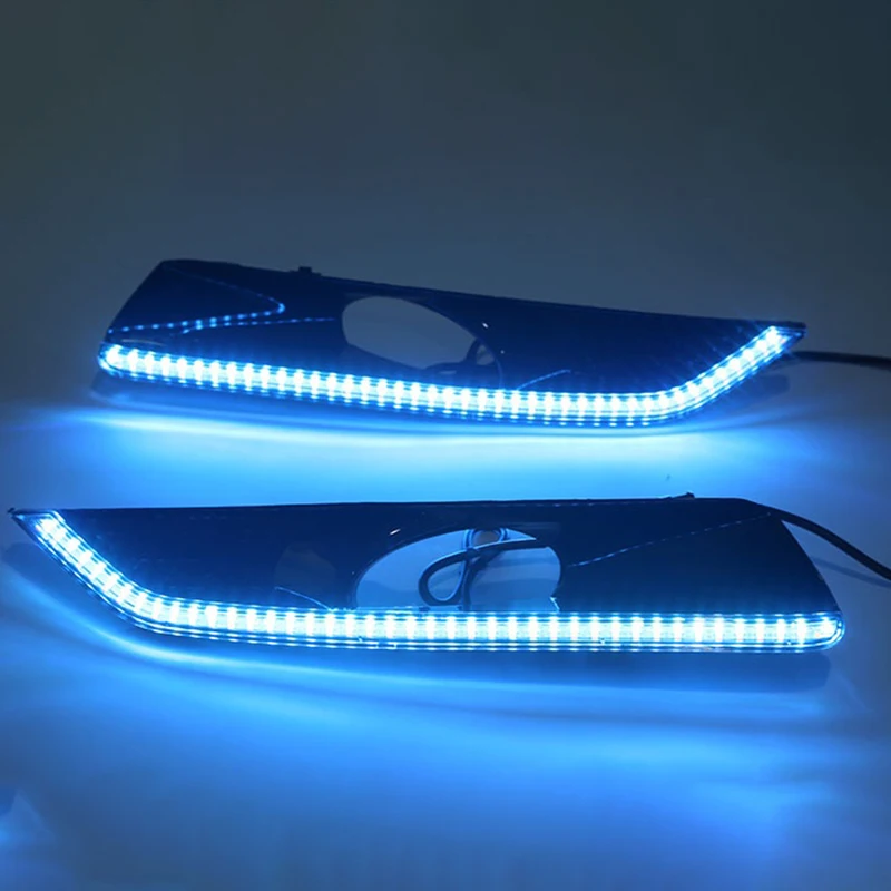 1 set LED DRL Daytime Running Lights 12V ABS Fog Lamps Cover Headlight Accessories For Honda Crosstour 2011 2012 2013