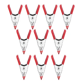 

10pcs 2 Inch Multifunction Metal Sheet Spring Clamps Tent Clip with A-type and Surface Galvanized for Home Office Use