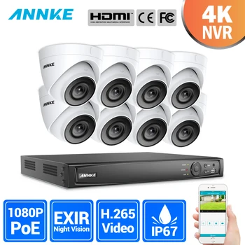 

ANNKE 16CH 2MP Ultra FHD POE Network Video Security System 8MP H.265 NVR With 8X 2MP 30m Night Vision Waterproof IP CCTV Camera
