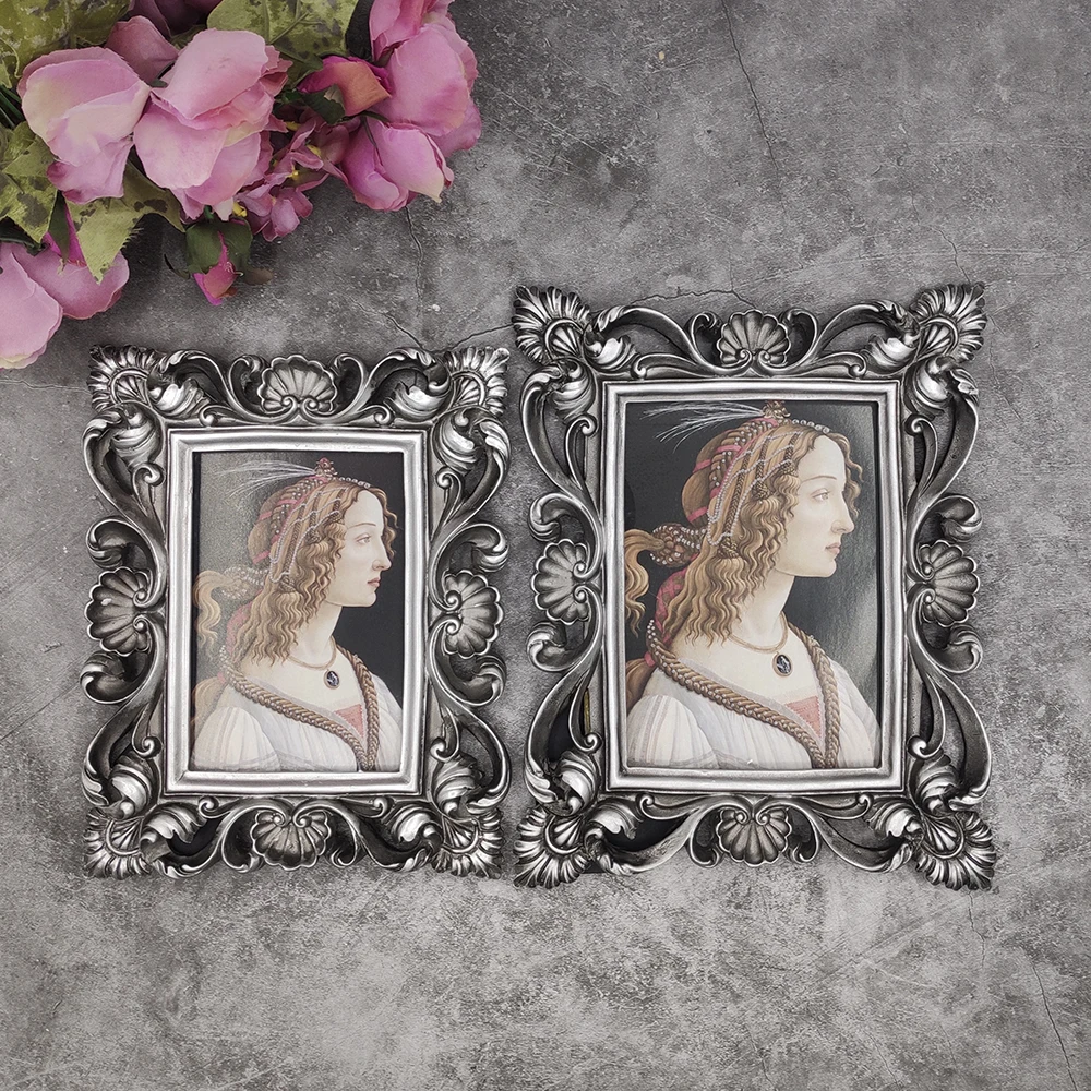 Модная яркая Золотая Роскошная фоторамка в стиле барокко из смолы|fashion photo frames|photo
