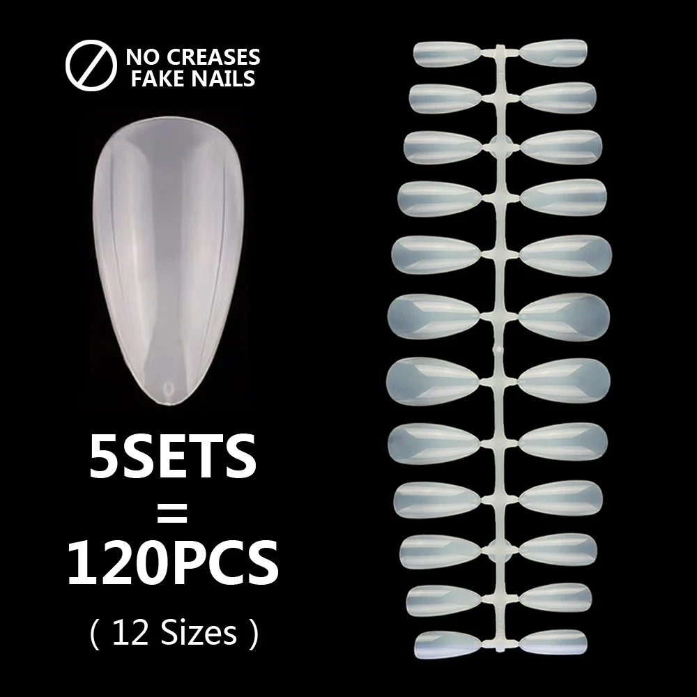 Water drop Natural-1 504 шт./кор. поддельные ногати искусственные Пресс на большие расстояния балетки прозрачный/нейтральный/белый Ложные Акриловые гроб ногти Нейл Арта, полное покрытие шкатулка для ювелирных изделий - Цвет: Water drop Natural-1