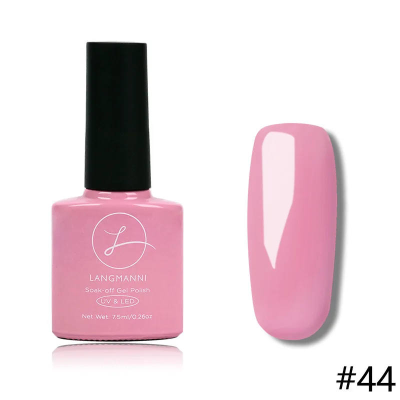 Одноцветный Гель-лак для ногтей, украшение для красоты, украшение для женщин и девушек, дизайн ногтей J3 - Цвет: 44